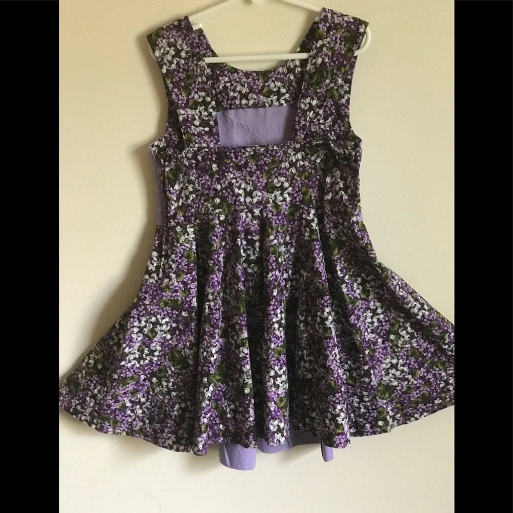 Vintage 1980’s Handmade Butterfly appliqué Pinafore Dress